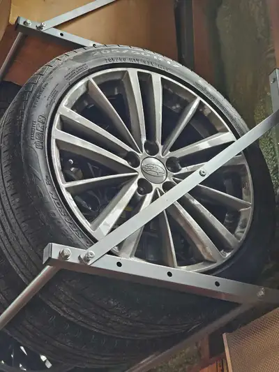 Want a nicer set of winter wheels...?!! Genuine Subaru alloy wheels; summer use only. Off an Impreza...