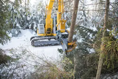 TMK 300 Tree Shear for Excavator, Skid steer, Tractor, Loader, View more