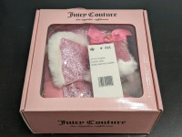 NEW Juicy Couture Faux Fur Trimmed Glitter Boot (Toddler)