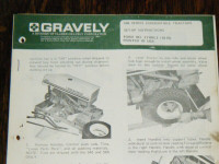 Gravely 500 series Convertible Tractors Set up Instructions 1975