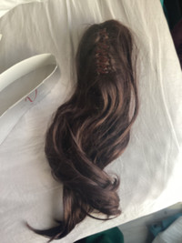 Clipon hair ponytail or wrap into bun $10
