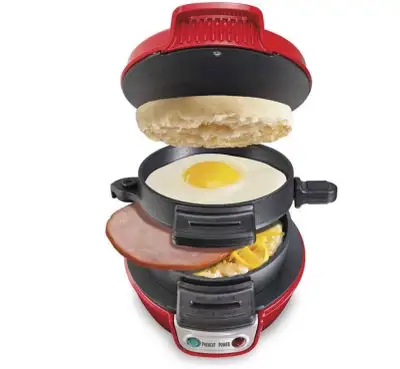 NIB Hamilton Beach 5 Min. Breakfast Sandwich Maker, Red, $40 CAN, View more