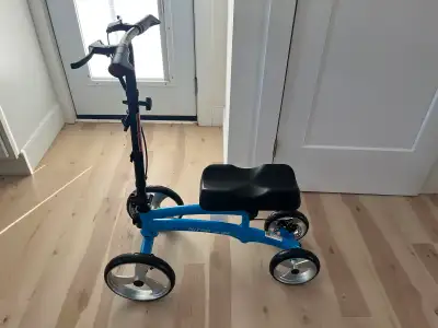 Medical knee scooter., View more
