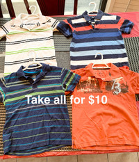 LOT of 4 Boys / PreTeen Polo Shirts for $10