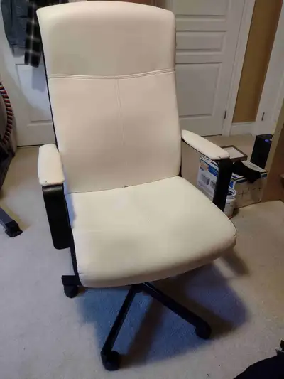 Millberget Swivel chair Office Chair White High Backrest Support, View more