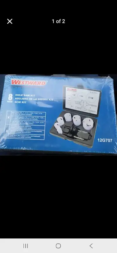 Westward 8 Hole Saw Kit Brand New , View more