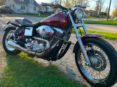 2001 low rider , bassani 2 into 1 , custom seat , tires are like new , crash protection added aswell...