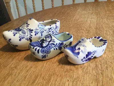 Vintage 3 Cendriers Delfts  sabot  idée de cadeau collectionneur, View more