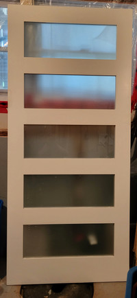 New White 5 window barn door Ready to paint!