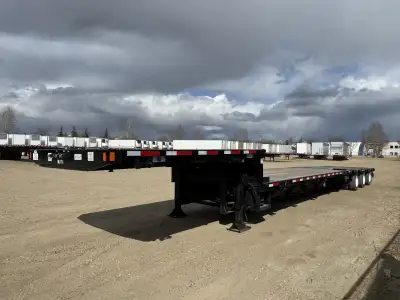 ……….In Stock Now……….. New Fontaine Low Pro Trombone Step Deck - Live Roll - Wide Load Lights - Outri...