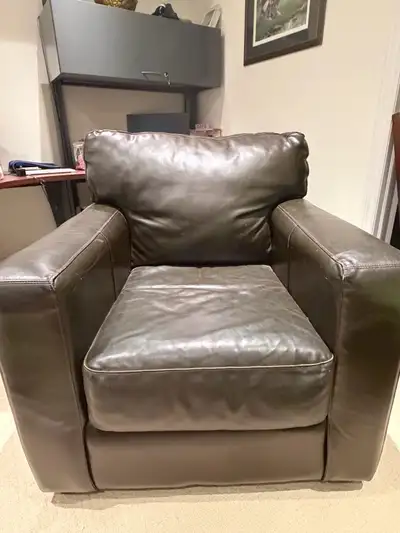 3 abd 2 leather seater sofas plus armchair, View more