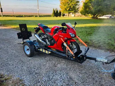 Motorcycle is SOLD, however, a trailer is available. Rated for a total weight of 2200 lbs, this trai...