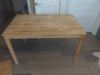 Kitchen wood table