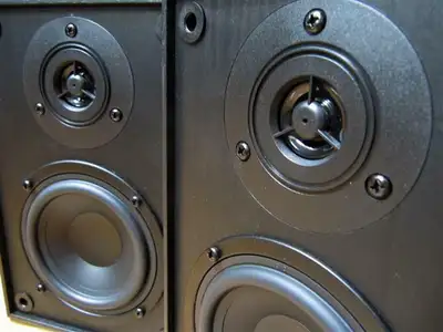 Acoustech Labs Bass Reflex Speaker’s c/w Stands, View more