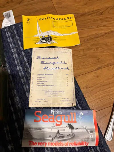 1977 British Seagull boat motor. Good condition, was bought new then passed down once. Have original...