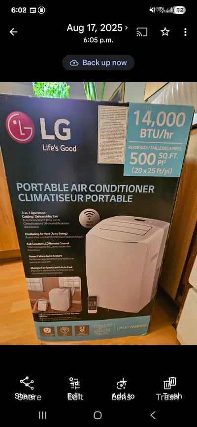 Portable Air Conditioner 14,000 .BTU, View more