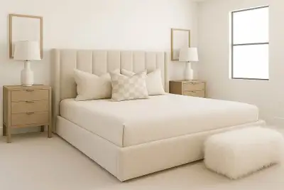 Bed Frame with Storage Option Available in King and Queen Size, View more