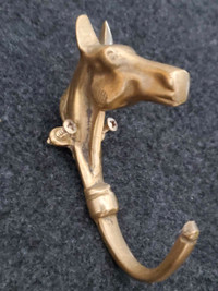 Brass Horse Head Hook