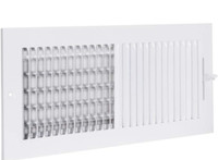 EZ-FLO 61613 Two-Way Sidewall/Ceiling Register, 14" x 6", White