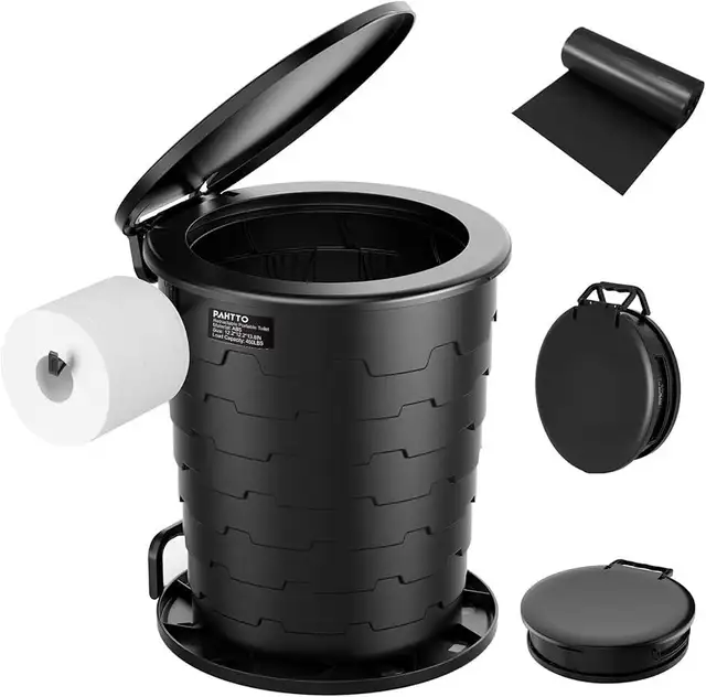 Retractable Camp Toilet for Adults, Upgraded 2nd Generation in Fishing, Camping & Outdoors in Markham / York Region - Image 3