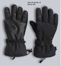 brand new animal edge recycled ski gloves men M