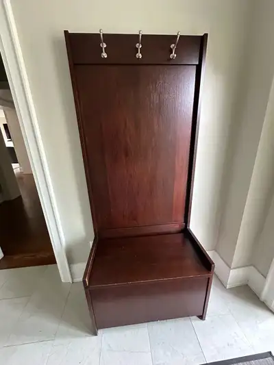 Hutch with coat rack, View more
