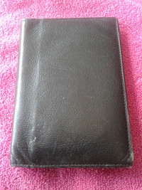 Black leather Passport wallet