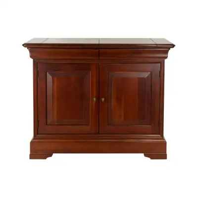 Flip-Top Solid Wood Sideboard  Server/ Buffet Cabinet, View more