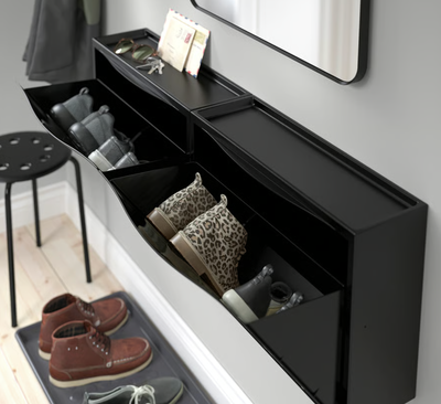 IKEA Shoe/storage cabinet, black x3, View more