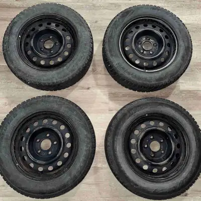 I have a set of 4 Winter tires on steel rims for sale. Tires have seen 2 winters, and has no leaks o...