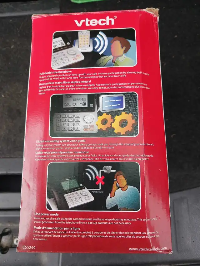 Vtech corded/cordless digital answering system in Home Phones & Answering Machines in Stratford - Image 5