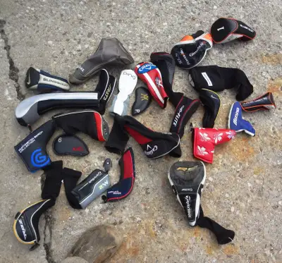Large Lot of Golf Club Covers, View more