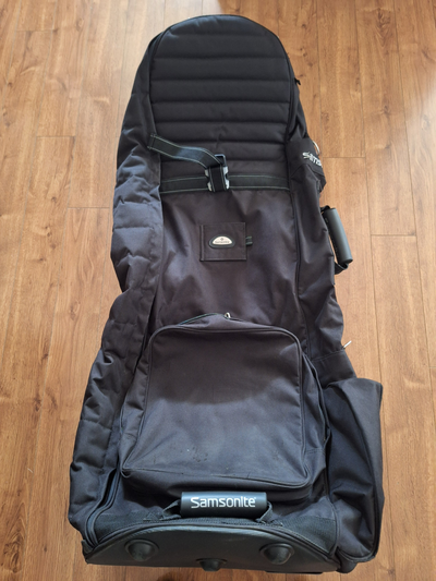 All three bags in good condition. All have wheels and pockets for storage. All suitable for full siz...