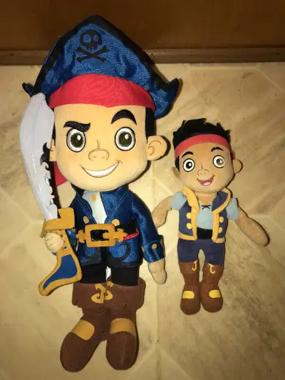 Disney Jake and the Neverland Pirate Plush Doll Toy Figures $5+, View more