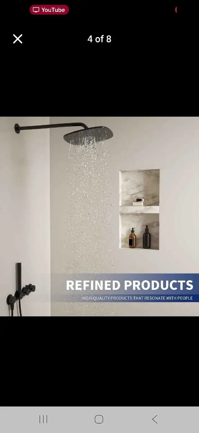 Waterproof Built-In Shower Niche with Adjustable Shelf — 306×608 in Plumbing, Sinks, Toilets & Showers in City of Montréal - Image 5