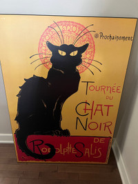 Turned du Chat Noir Dry mounted poster