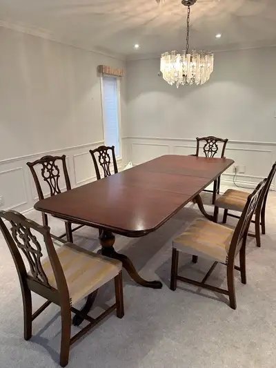 Dining table with 6 chairs , View more