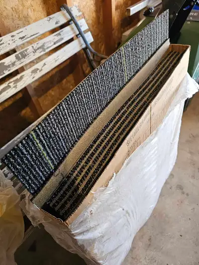 carpet tiles two boxes of same pattern., View more