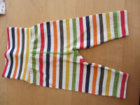 Pantalons lignés unisexe pour bébé (taille 1-2 mois) (C43)