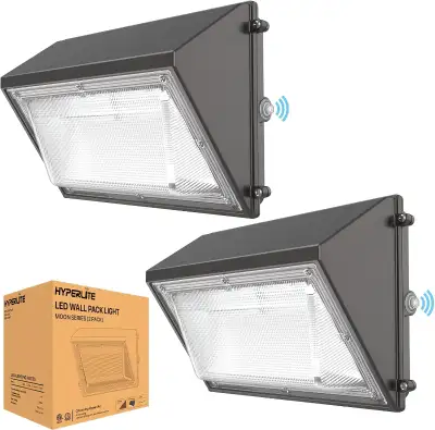 NEW IN BOX: HYPERLITE 50W LED Wall Pack Light, 2 Pack, View more