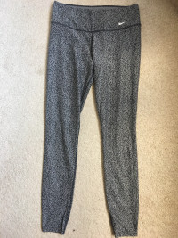 Nike Dri-Fit grey print pants (size medium)