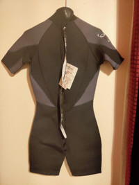 Women's Large BLK/AQ 9/10 Aqua Lung Wet Suit