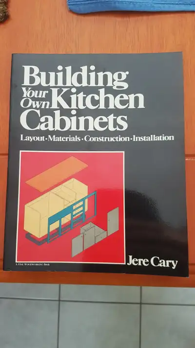 Building your own kitchen cabinets book. Was given to me a few years ago but I never used it. Porch...