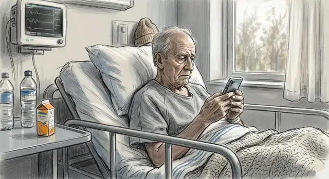 Phone for Senior in Hospital