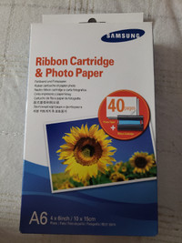 Samsung Ribbon Cartridge and Photo Paper