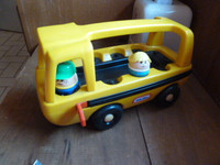 Little Tikes School Bus with driver and rider figures