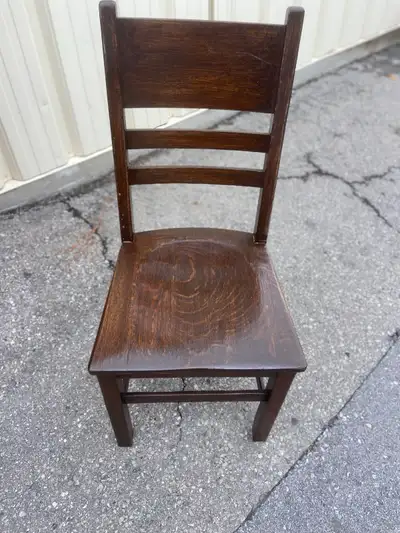 Ladder back oak chair , View more