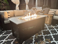 Outdoor Fire Pit Table, propane gas