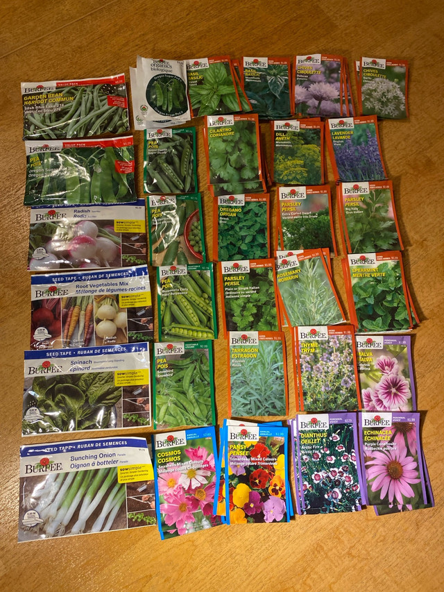 New herbs vegetables flower seed packs for home gardening in Plants, Fertilizer & Soil in Ottawa