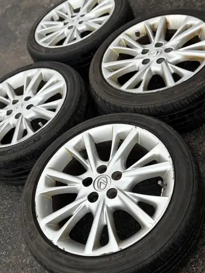 OEM 18”Camry/Lexus ES/GS (5x114)+225/45/R18 Michelin A/S Set of Four Original Euipment 18 inch Toyot...